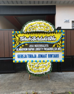 Papan Bunga Duka di Mawani
