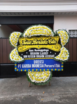 Papan Bunga Duka di Mawani