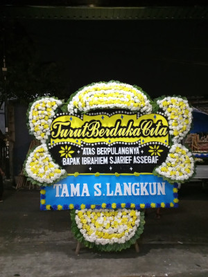Papan Bunga Duka di Mawani