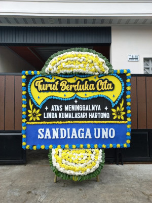Papan Bunga Duka di Mawani